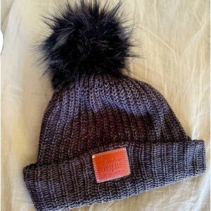 Charcoal cuffed beanie